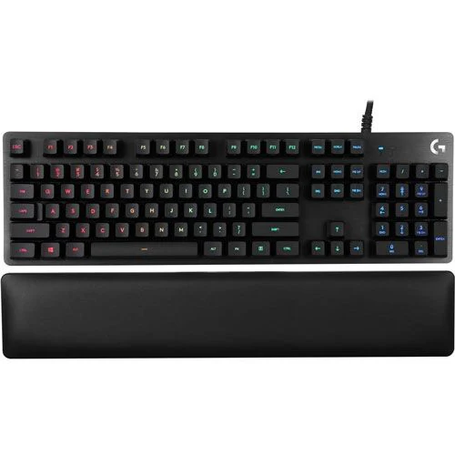 Logitech G513 RGB With GX Blue Clicky Key Switches Backlit Wired Mechanical Gaming Keyboard > Carbon