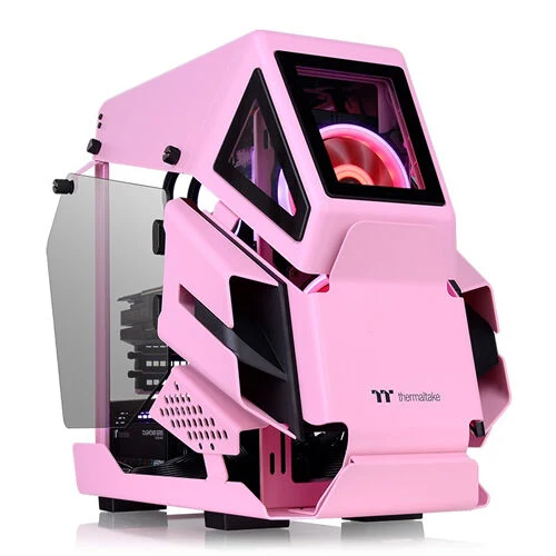 Thermaltake AH T200 Micro Chassis Helicopter Style m-ATX Case > Pink