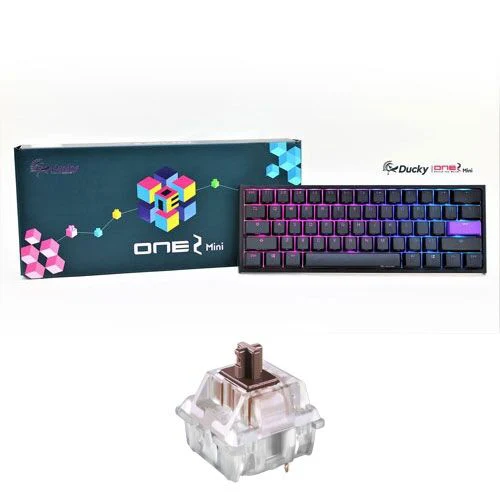 Ducky One 2 Mini Cherry Brown RGB Switch Seamless Double Shot Black Wired Gaming Keyboard