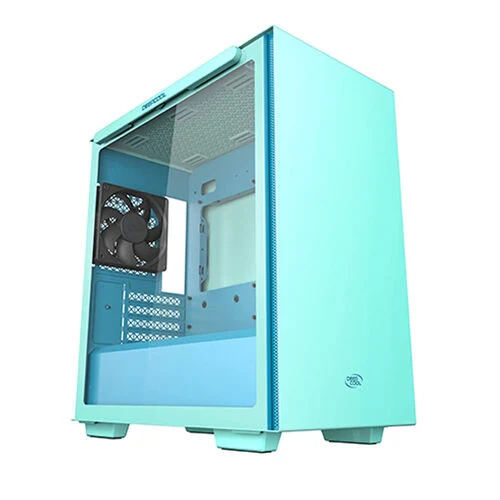 DeepCool Macube 110 Tempered Glass Mid-Tower Micro ATX Case > Green