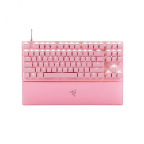 Razer Huntsman V2 TKL Wired Optical Mechanical Gaming Keyboard > Quartz Pink