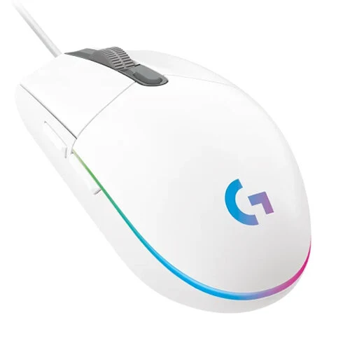 Logitech G203 Lightsync RGB 8000 Dpi Wired Gaming Mouse > White