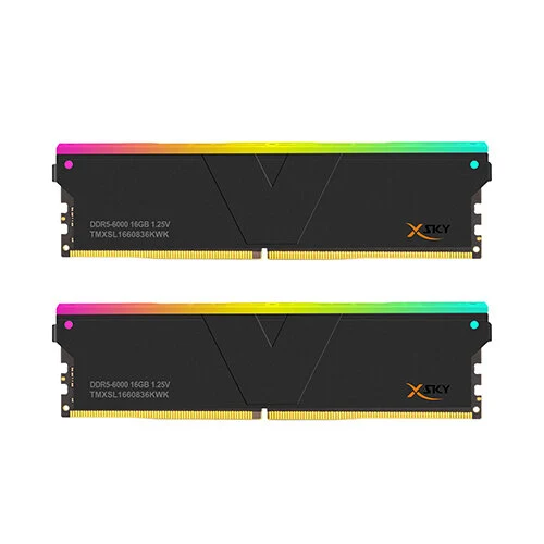 V-Color Manta XSky RGB 32GB (16GBx2) 6000MHz DDR5 RAM > Black