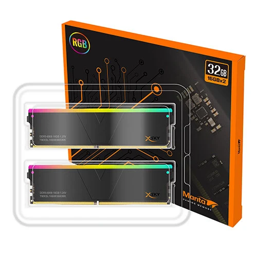 V-Color Manta XSky RGB 32GB (16GBx2) 6000MHz DDR5 RAM > Black