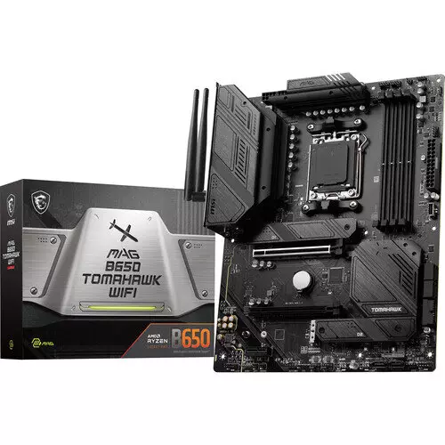 MSI MAG B650 TOMAHAWK WIFI DDR5 AMD AM5 ATX Motherboard > Black