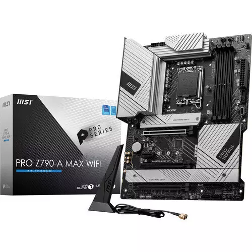 MSI PRO Z790-A MAX WIFI DDR5 ATX LGA 1700 Motherboard > White