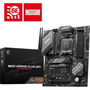 MSI B650 GAMING PLUS WIFI DDR5 AMD AM5 ATX Motherboard > Black