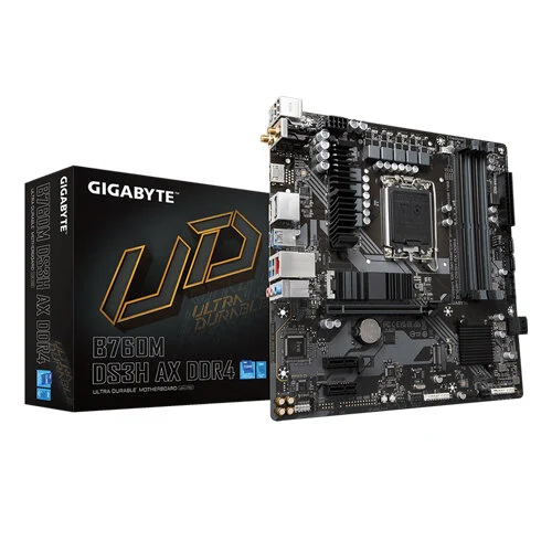 Gigabyte B760M DS3H AX DDR4 Intel 12th-13th Gen MATX LGA 1700 Gaming Motherboard