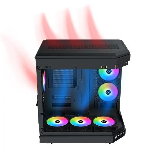 XIGMATEK CUBI ATX RGB Tower Gaming Case > Black