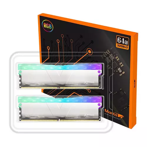 V-Color Manta Xprism RGB DDR5 64GB (32GBx2) 6000MHz 2Gx8 CL34 RAM > Silver