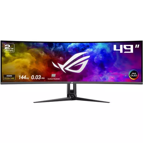 Asus ROG Swift OLED PG49WCD 49" 1440p Ultrawide 144Hz 0.3 Ms (GtG) Curved Gaming Monitor