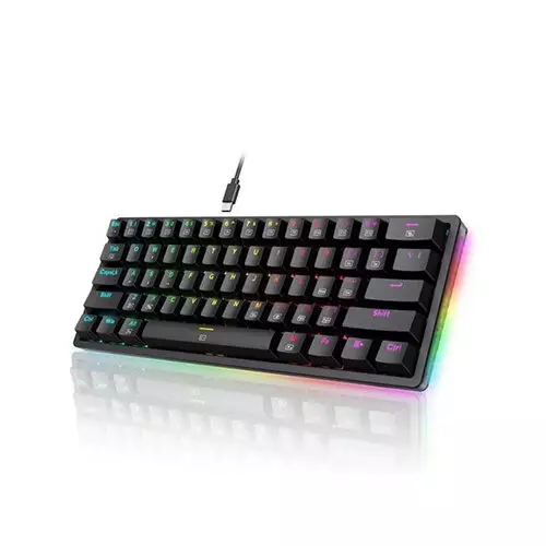 Redragon Akali K642-RGB 60% Wired Gaming Mechanical Keyboard > Black