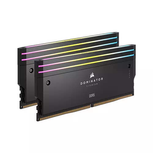 CORSAIR Dominator Titanium RGB 32GB (2x16GB) DDR5 6400MT/S CL32 RAM > Black