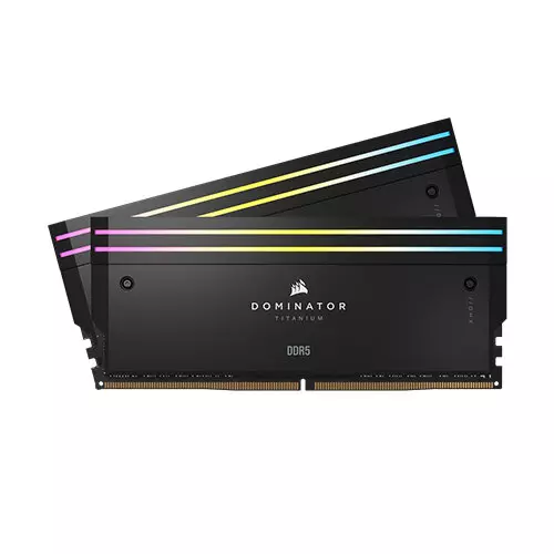CORSAIR Dominator Titanium RGB 32GB (2x16GB) DDR5 6400MT/S CL32 RAM > Black