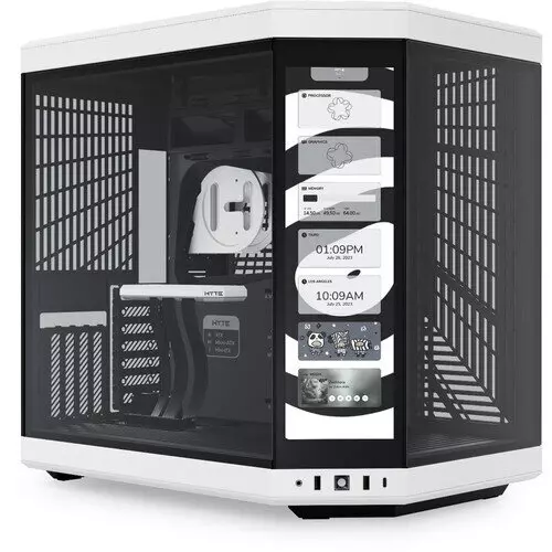 HYTE Y70 Touch Mid-Tower With Dual Chamber ATX Case > Black & White