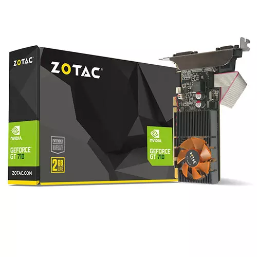 ZOTAC GAMING GeForce GT 710 2GB DDR3 64-Bit Video Card > Black