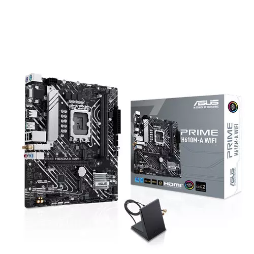 ASUS PRIME H610M-A WIFI DDR5 Micro-ATX LGA 1700 Motherboard