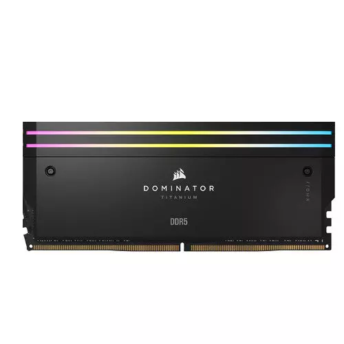CORSAIR DOMINATOR TITANIUM RGB 48GB (2 X 24GB) DDR5 RAM > Black