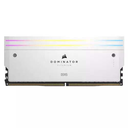 CORSAIR DOMINATOR TITANIUM RGB 48GB (2X24GB) DDR5 RAM > White