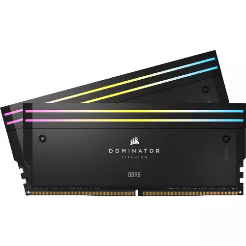 CORSAIR DOMINATOR TITANIUM RGB 96GB (2x48GB) DDR5 RAM > Black