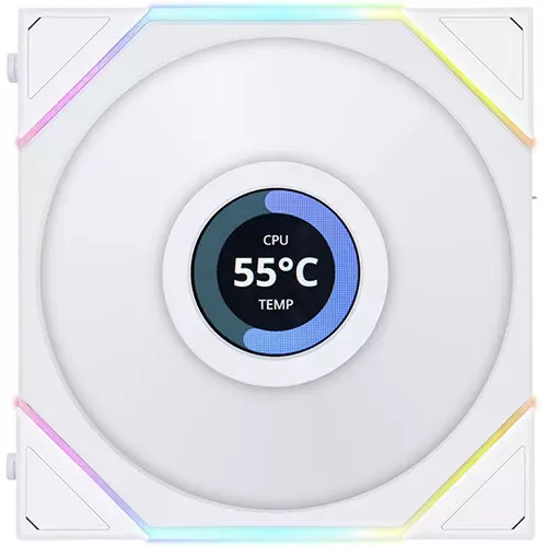 Lian Li UNI FAN TL120 LCD RGB Fan > White