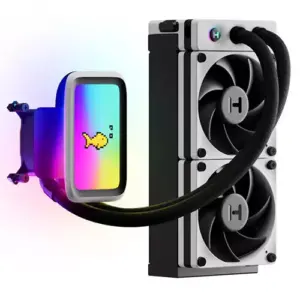 HYTE THICC Q60 240mm IPS Display AIO CPU Liquid Cooler > White