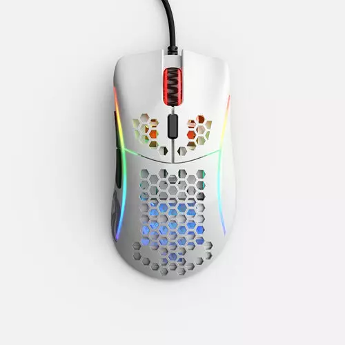 Glorious Model D Minus Wired Gaming Mouse > Glossy White
