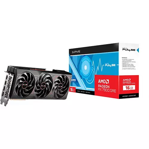 Sapphire Pulse AMD Radeon RX 7900 GRE OC 16GB GDDR6 256-Bit Video Card