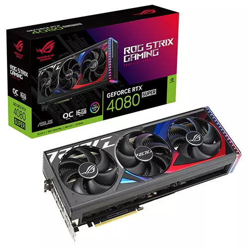 ASUS ROG Strix GeForce RTX 4080 SUPER OC Edition 16GB GDDR6X 256-Bit Video Card, DLSS 3