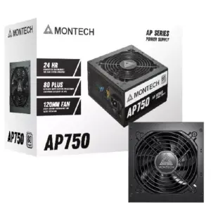 Montech 750W 80 PLUS White Certified ATX Power Supply > Black