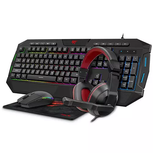 Havit KB501CM 4-In-1 Gaming Combo > Black/Red