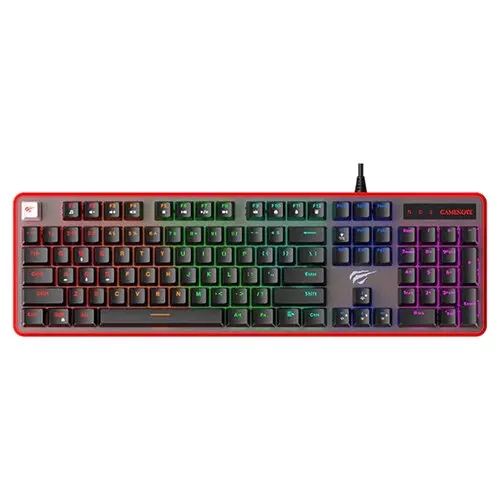 Havit KB870L GAMENOTE Mechanical Wired Gaming Keyboard > Black/Red