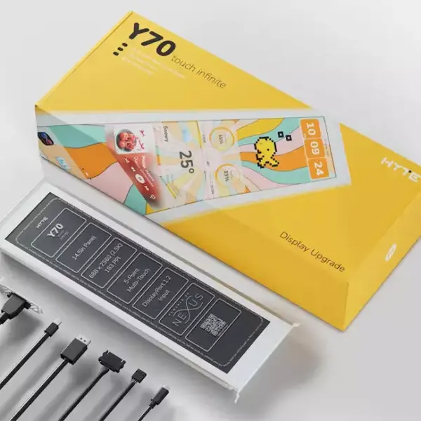 HYTE Y70 Touch Infinite Display Upgrade 2.5K Touchscreen > White