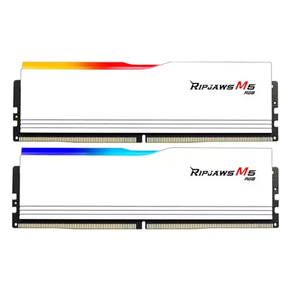 G.SKILL Ripjaws M5 RGB 32GB (2 X 16GB) DDR5 5200MHz Desktop RAM > White