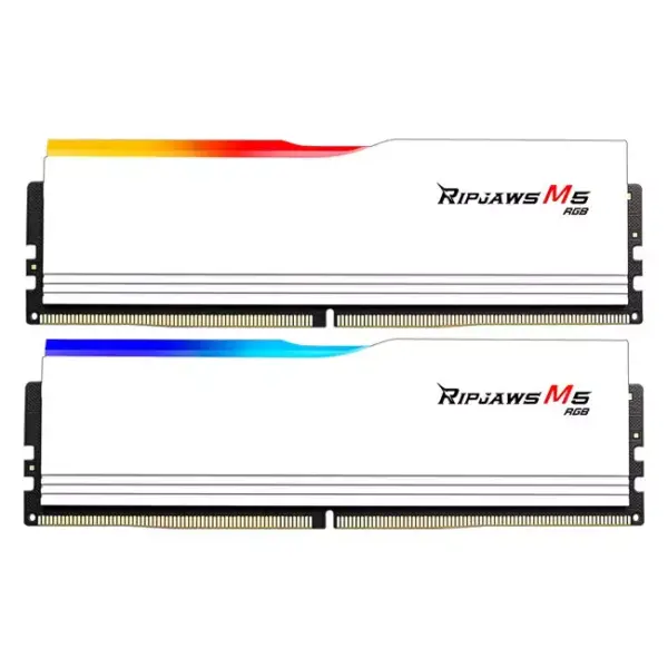 G.SKILL Ripjaws M5 RGB 32GB (2 x 16GB) DDR5 5600MHz Desktop RAM > White