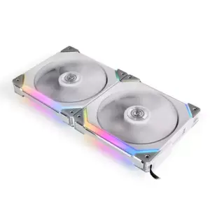 Lian Li UNI FAN SL140 Twin Pack 140MM Digital ARGB With Controller Fans > White