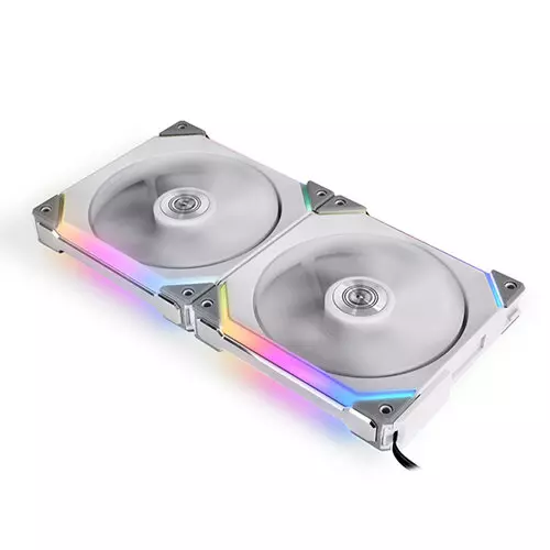 Lian Li UNI FAN SL140 Twin Pack 140MM Digital ARGB With Controller Fans > White
