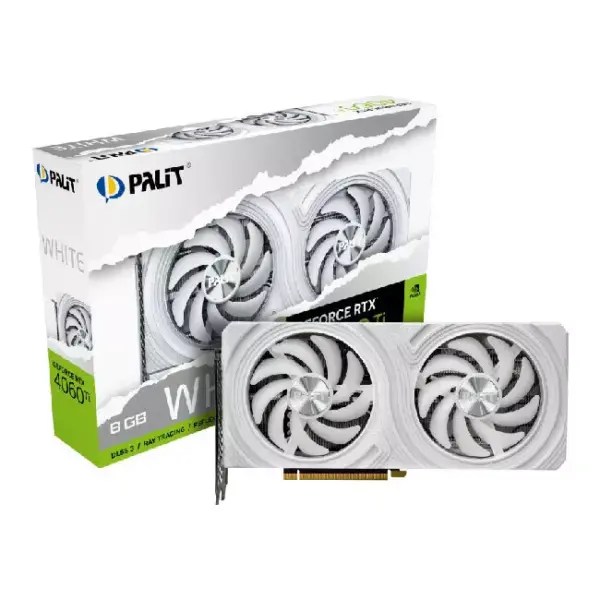 Palit GeForce RTX 4060 Ti 8GB GDDR6 Graphics Card, DLSS 3 > White