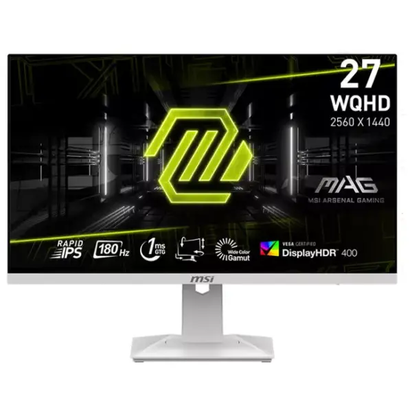 MSI MAG 274QRFW QD E2 27-Inch WQHD IPS 180Hz 1ms Gaming Monitor > White