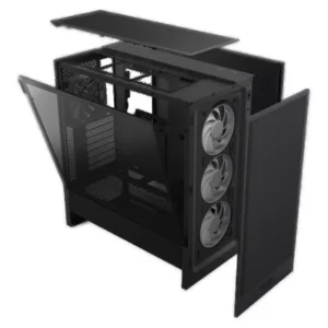NZXT H5 Flow RGB Compact ATX Mid-Tower Airflow Case > Black