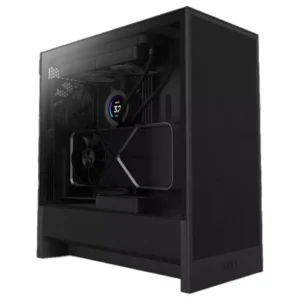 NZXT H5 Flow Compact Mid-Tower ATX Airflow Case > Black