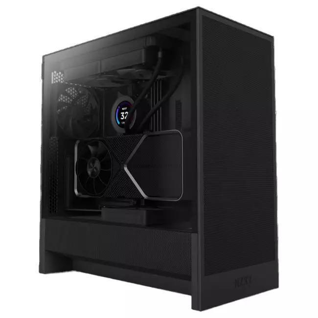 CC-H52FW-01 NZXT H5 Flow Compact Mid-Tower ATX Airflow Case > Black