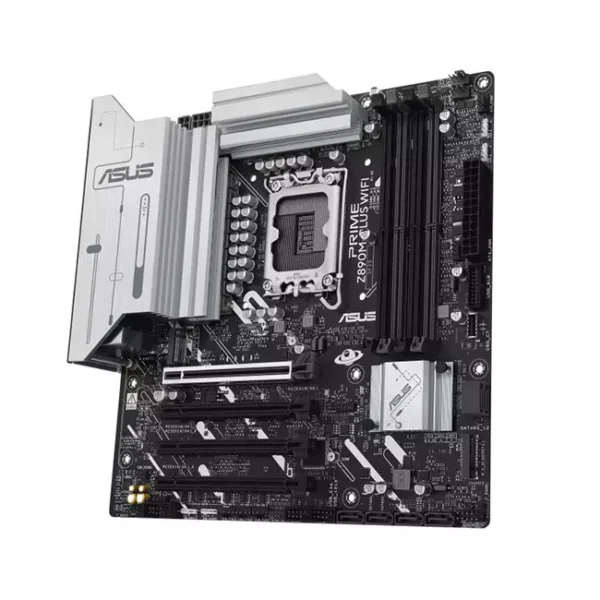 ASUS PRIME Z890M-PLUS WIFI DDR5 LGA 1851 M-ATX Motherboard > White