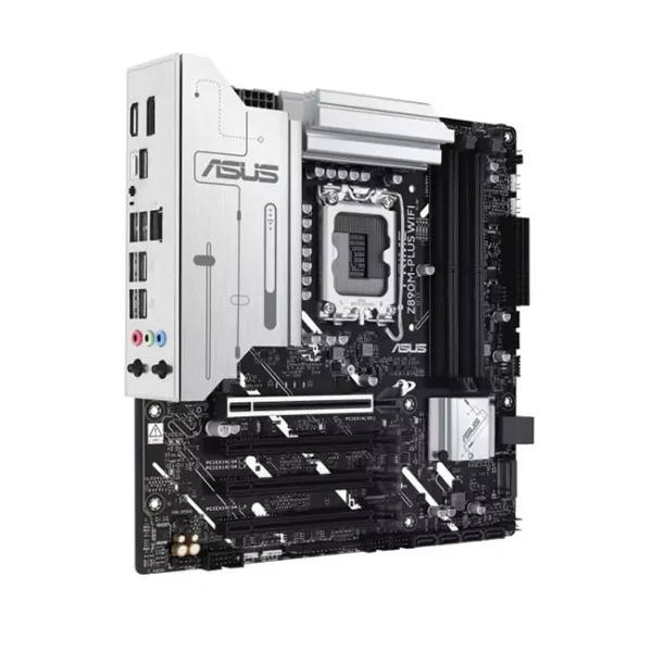 ASUS PRIME Z890M-PLUS WIFI DDR5 LGA 1851 M-ATX Motherboard > White