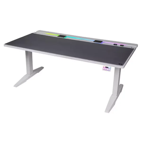 Thermaltake G700 RGB Adjustable Height Electric Gaming Desk > White