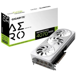 Gigabyte GeForce RTX 4070 SUPER AERO OC 12G White Edition Video Card, DLSS 3