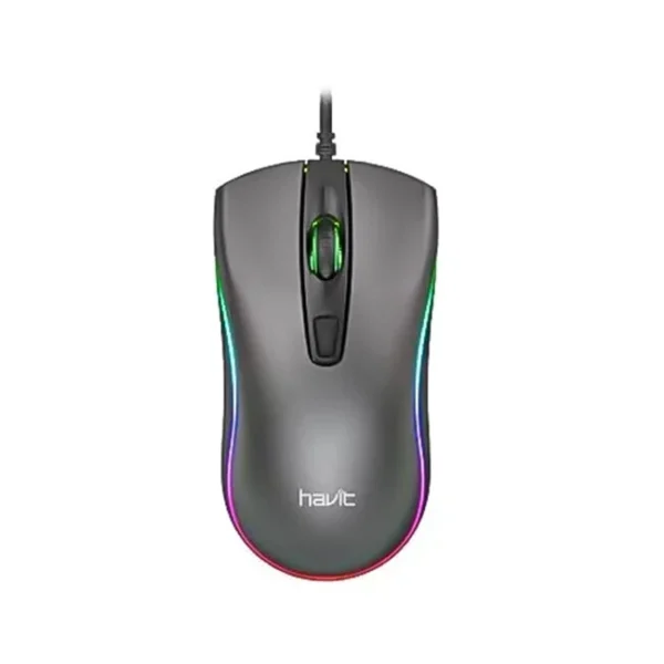 Havit MS72 Cool RGB LED USB Gaming Mouse > Gray