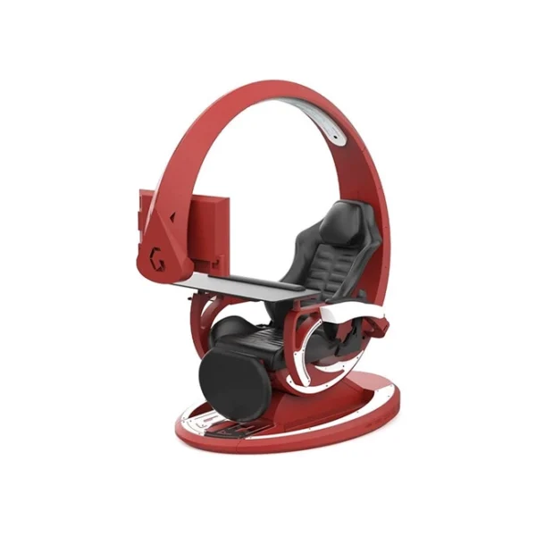 Ingrem OrionX Ergonomic All-In-One Computer Seat Gaming Pod > Red