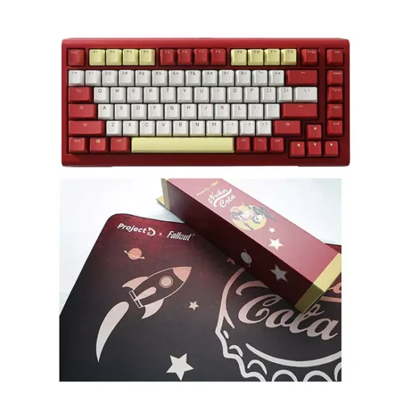 DUCKY ProjectD Fallout Tinker 75% & Mousepad Bundle Gaming Keyboard > Red