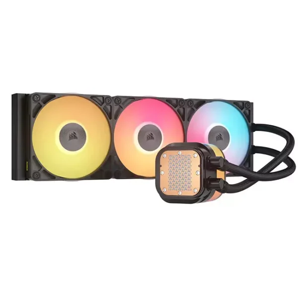 CORSAIR iCUE LINK TITAN 360 RX LCD Liquid CPU Cooler > Black